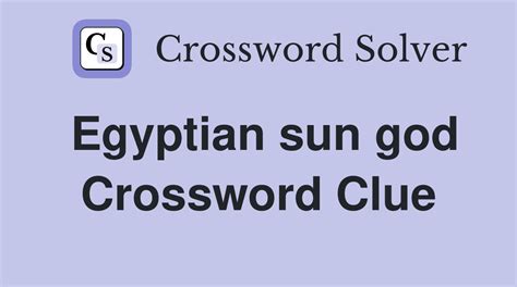 Sun god Crossword Clue